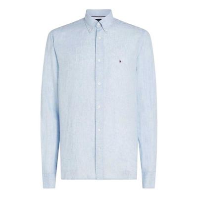 Mens Linen Regular Long-Sleeved Shirt