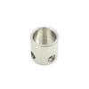 Brass Based Soldering Pot with Nickel Finish Designed for Repeated Use In Prototyping and Circuit Board Repair Applications