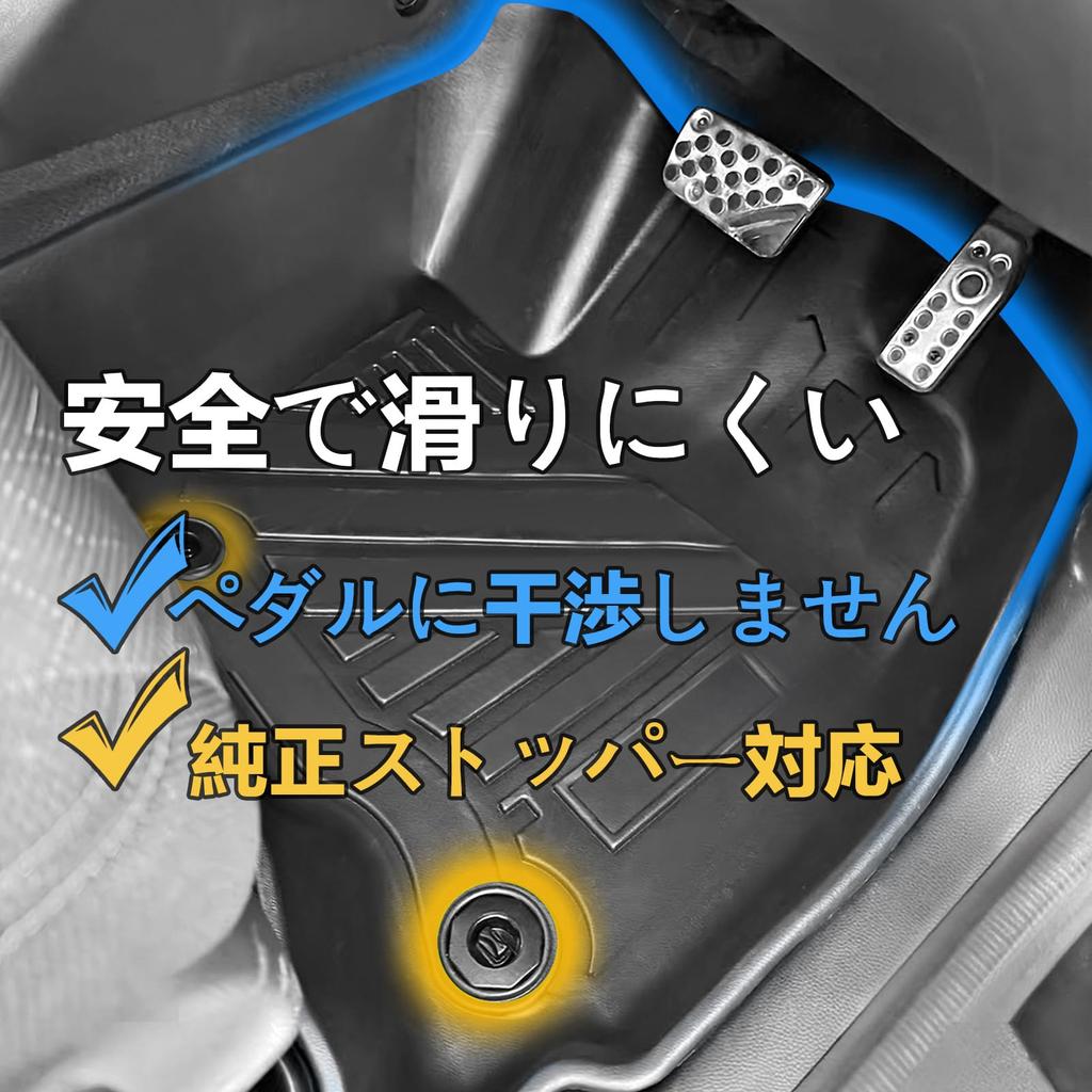 Honda New Vezel RV Series 3D 3D Floor Mat Luggage Mat HONDA VEZEL RV3 RV4 RV5 RV6 Waterproof Stain Resistant Car Mat Edge Height Trunk Mat TPE