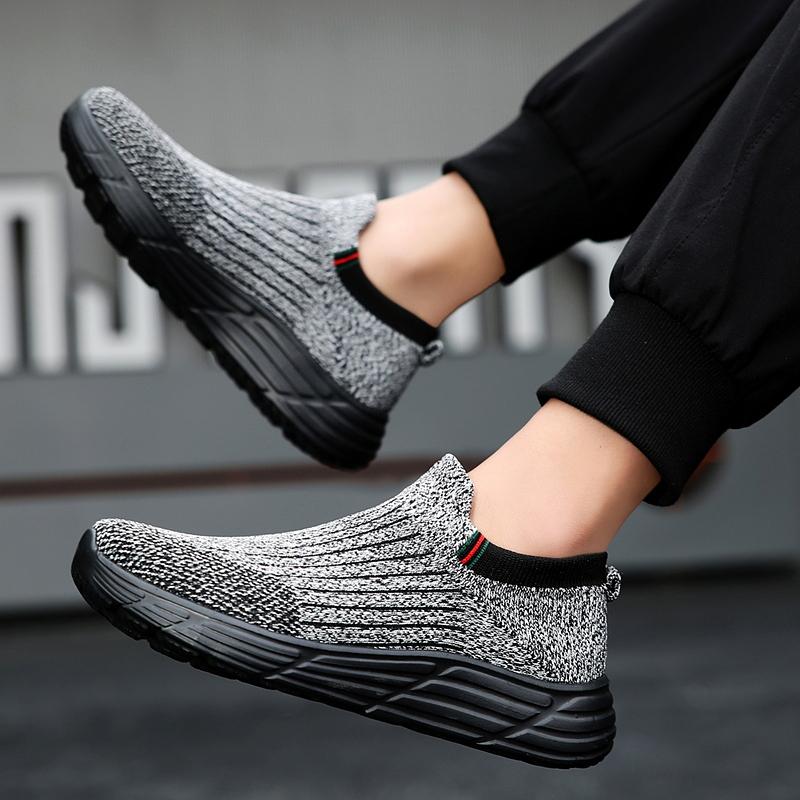 Large Size Fashionable and Trendy Breathable Lightweight Flying Woven Shoes Hiking Shoes Socks Shoes Outdoor Sports and Leisure Shoes
