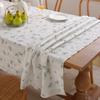 Henggang Floral Tablecloth Pastoral Printing Cotton And Linen Tablecloth Tablecloth Household Cover Towel Fringed Lace Spot