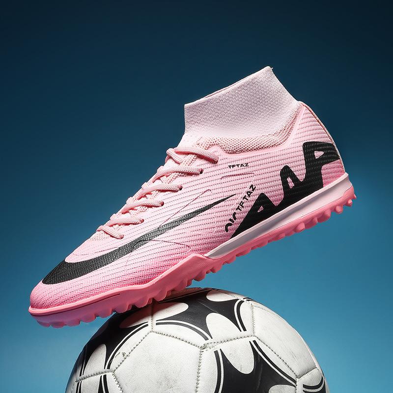 2025 Seamless Flying Weave Thorn T16 Football Shoes Long Nails Broken Nails Male and Female Youth Outdoor Training Sneakers