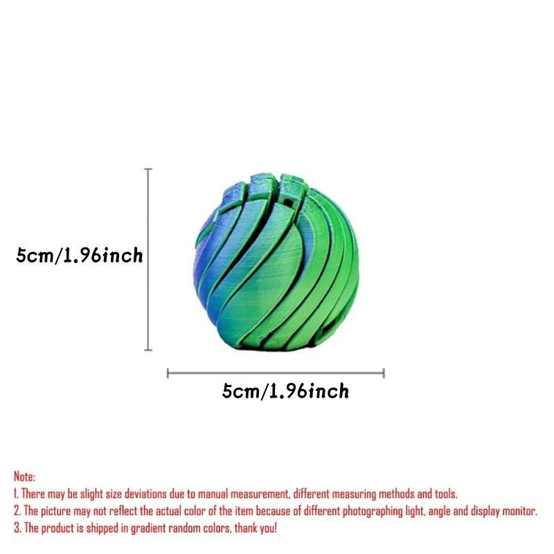 

3D Printed Ball Fidget Toy for Adults Gear Sphere Stress Balls Desk Toy for Stress Relief, Relaxation Focus