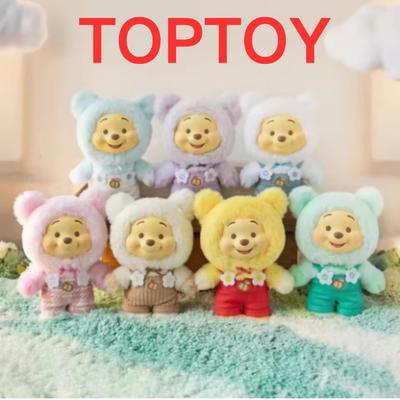 TOPTOY  Disney Winnie The Pooh Candy Series Blind Box Cute Vinyl Face Pendant Pupu Bear Doll Fashion Trend Toy Christma Gift