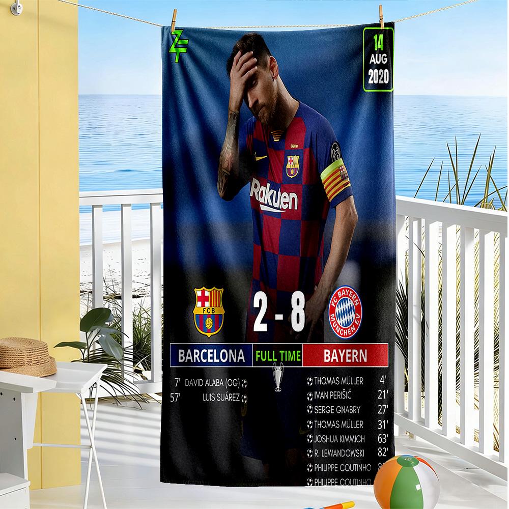 Bayern Munich Beach Towel Soft Durable Quick-Dry Comfortable Lightweight Suitable for Sports, Travel, Swimming, Yoga, Bathroom, Beach, And Pool