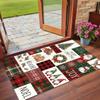 Christmas Printed Square Area Rug Soft Non Slip Floor Carpet For Bedroom Holiday Gift