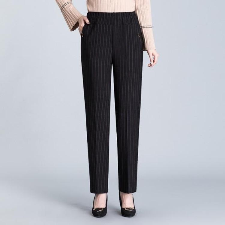 Women Casual Oversize High Waist Loose Long Trousers Stretch New Spring Autumn Pants Female