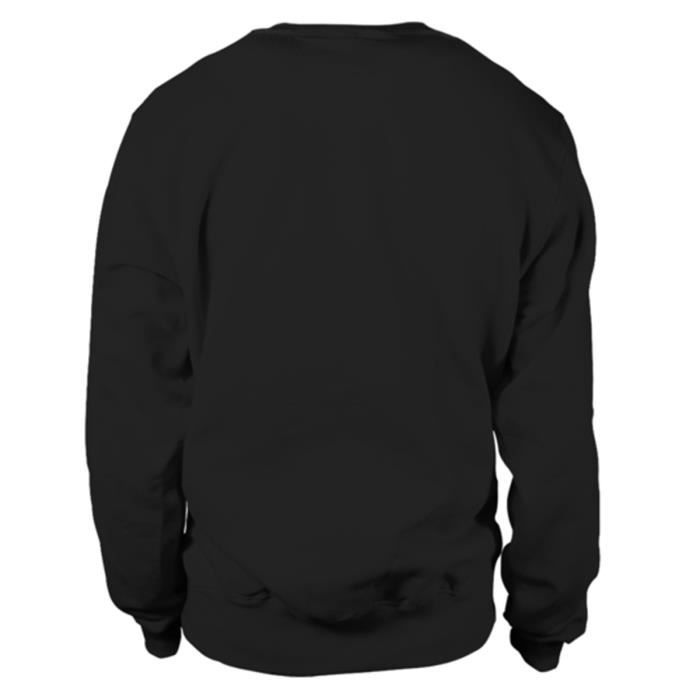Sweat - Désolé Je Peux Pas - Noir - Manches longues - Col classique