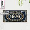 Tin Sign  Vintage Durable Metal Plaque Wall Decor Home Office Bar Man Cave WC Pet Room European City Birth Year License Plat