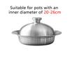 Hot Sale 304 stainless steel Pan with inner diameter 20-26cm flying saucer steamer tray steam grid plate steamer Steaming rack