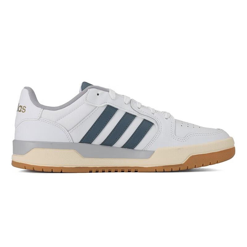 adidas Entrap Scarpe da Basket Retro Basse Comode Versatili Sneakers Unisex Bianco Blu JQ3925