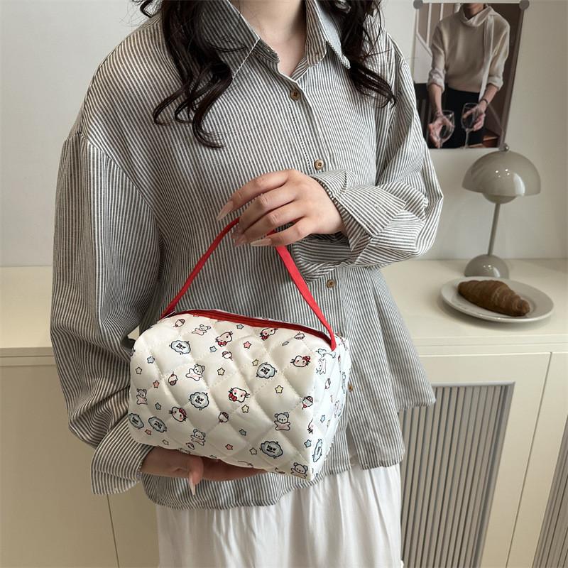Oxford Fabric Large Capacity Makeup Bag With Waterproof Design For Daily Use Women