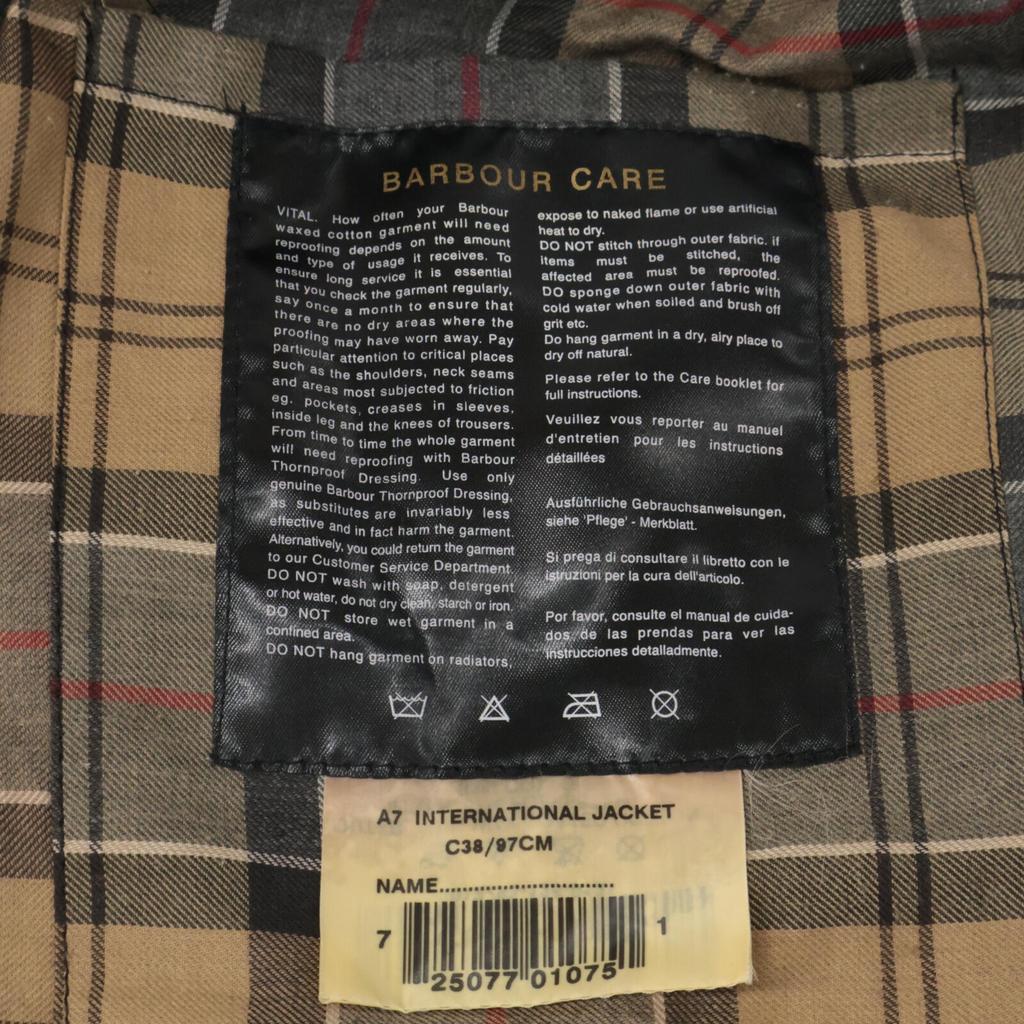 Barbour MWX0004 BK51 International Black Oiled Jacket Jacket Not written blackUsed