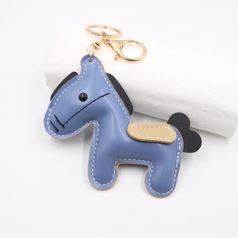 

1 шт. Шарм Кожа Животное Брелок Милый Женский Мужской Мультяшный Лошадь Брелок Ключи от машины Брелок Подвеска для сумки для друзей Подарки