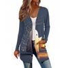 Women's Long Sleeve Cardigan Casual Jacket With Pockets Top