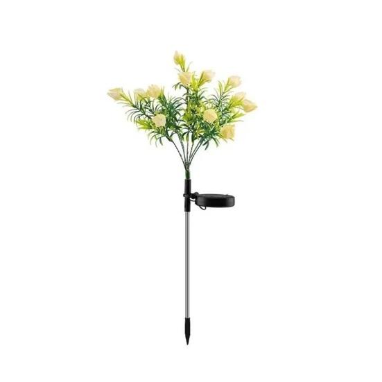 

Garden Light Solar Powered Flower Shape Outdoor Yard Light Waterproof Scratch-Resistant Small Size Garden Lamp помаранчевий