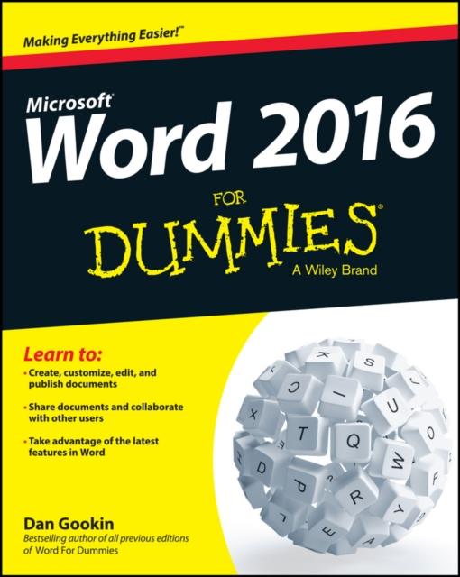 The Word 2016 For Dummies Book