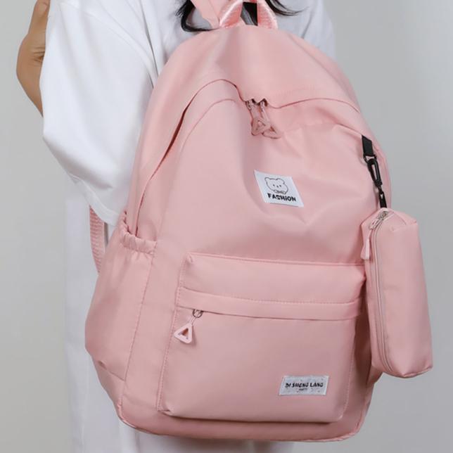 Simple Travel Large Capacity Backpack Girls Backpack Junior High School Junior High School Casual Backpack Middle School