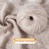 Medium-Thick Sparkly Mohair & Wool Soft Hand-Knitting Yarn Skein