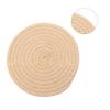Koppunderlägg Rund Väv av Bomullstråd Handgjord 4,3 tum Isolering Tjock Mångsidig Dryckesunderlägg för