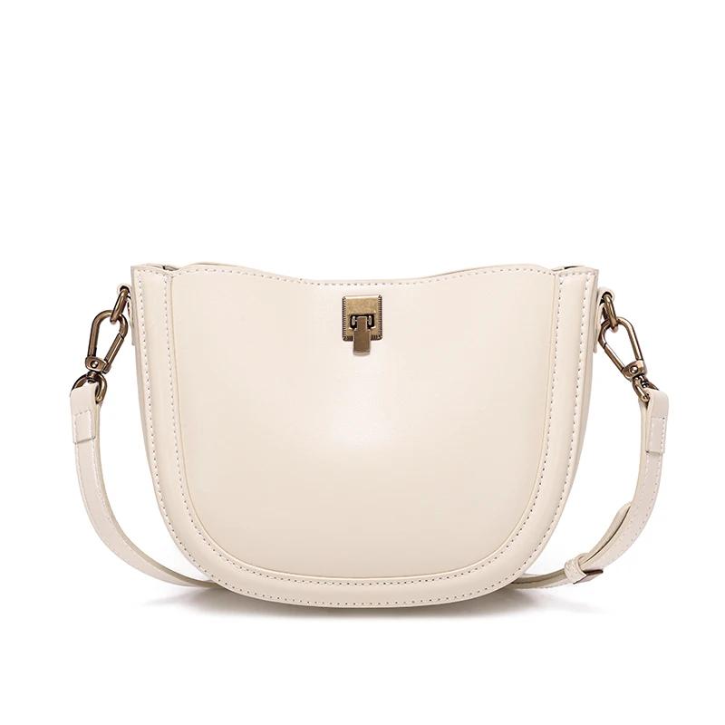 Women's genuine leather bag soft leather shoulder bag minimalist luxury feminine high-quality ladies crossbody bags