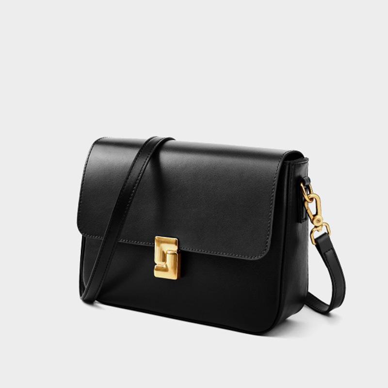 2025 Skórzana Damska Torba Crossbody Luksusowy Design Mała Kwadratowa Torebka Skóra Bydlęca Damska Torba na Ramię do Dojazdów Prezent dla Pań