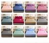 Solid Color Princess Style Brushed Bed Skirt with Dustproof Full Wrap