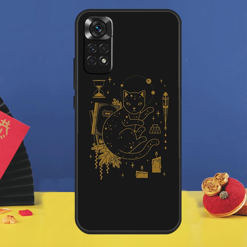 Witchcraft Witch Cat Case For Redmi Note 8 9 10 11 12 Pro 8T 9S 10S 11S Redmi 10 9 12C 9C 9T 10C 10A Cover Capa