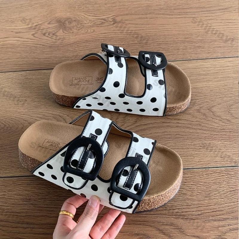 Mode Damen Hausschuhe 2025 Neu Sommer Vintage Höhe Erhöhung Outdoor Sandalen Bequem Rutschfest Mode Schnallenriemen Lässige Ballerinas