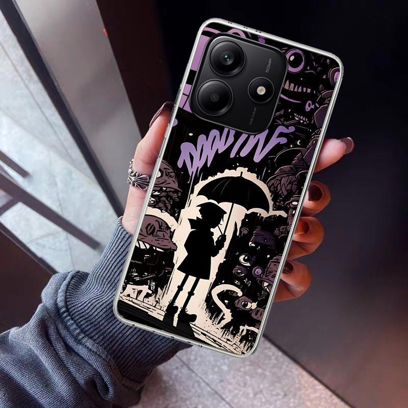 Graffiti Fashion Cool Phone Case For Xiaomi Redmi Note 15 14 14S 13 12S 12 Pro Plus 11S 11 10S 10 4G Cover 11E 11T 5G Print Fund