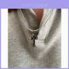 Cross Pendant Necklace For Men Women Stainless Steel Layered Chain Fashion Accessory