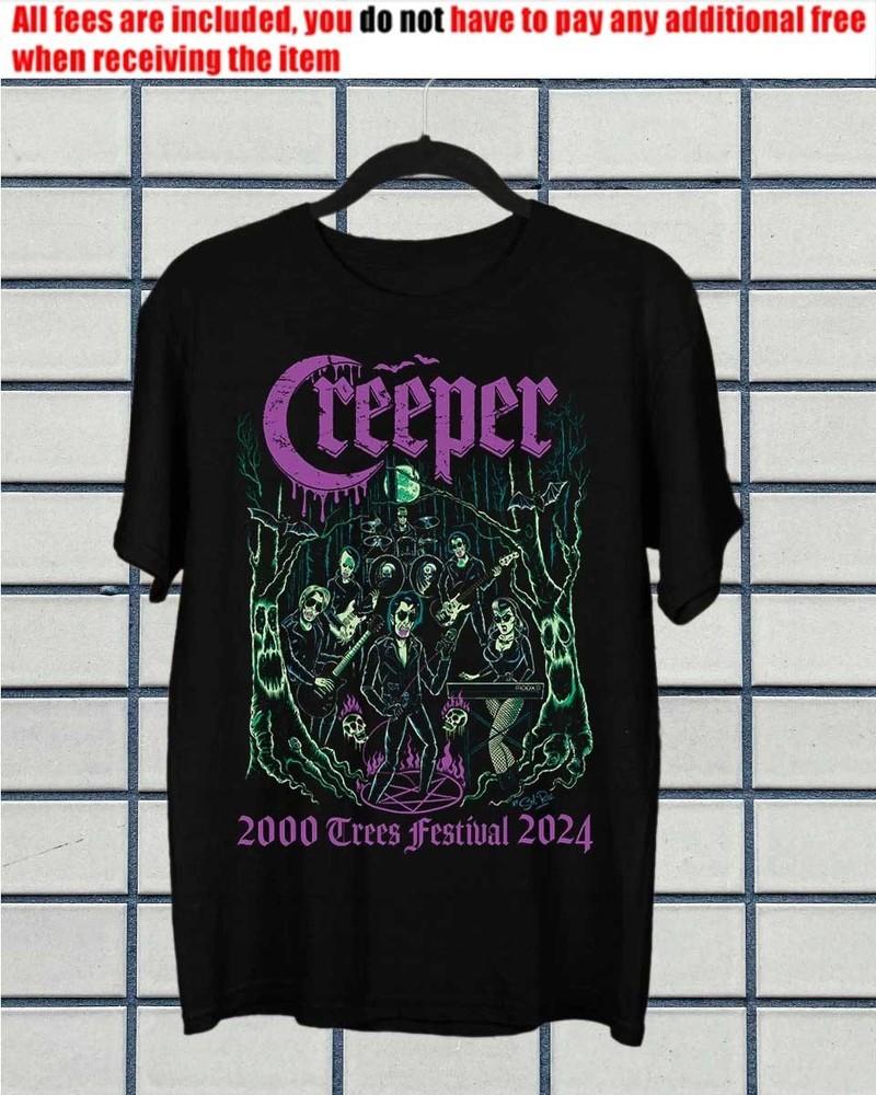 Тур 2024 - Специальная унисекс футболка Creeper для фаната HT008 Унисекс футболка L