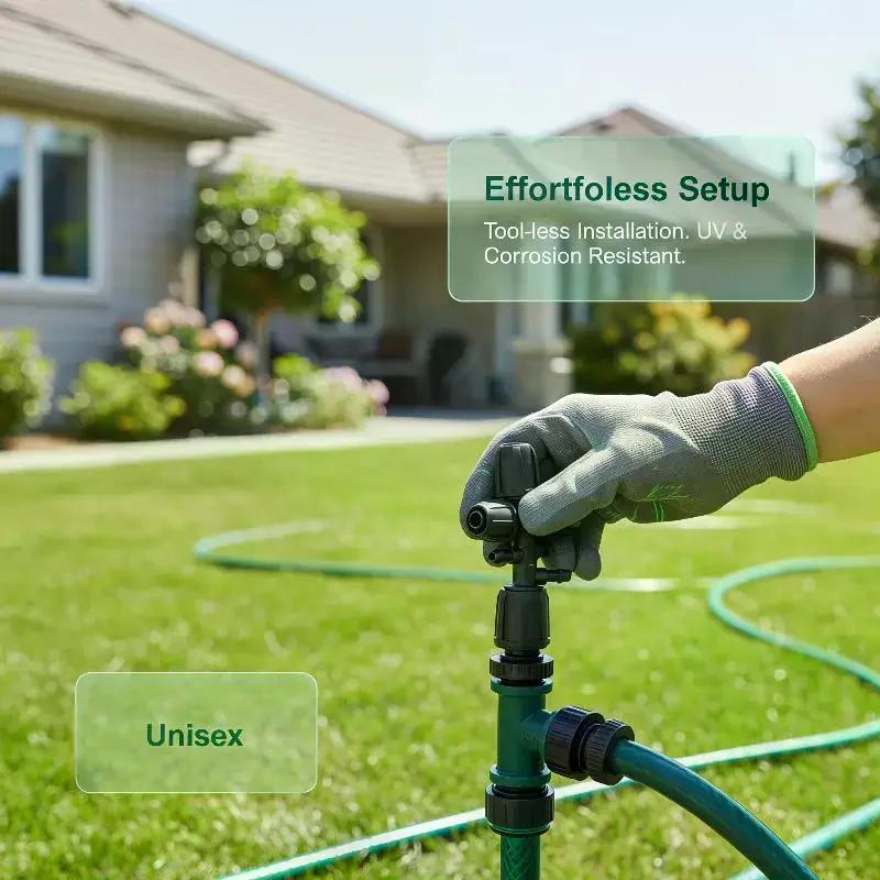 5pcs 1/2'' PE Pipe 16mm Locked Connector To 4/7mm 3/4/6-Way Connector Garden Watering Drip Irrigation Fittings