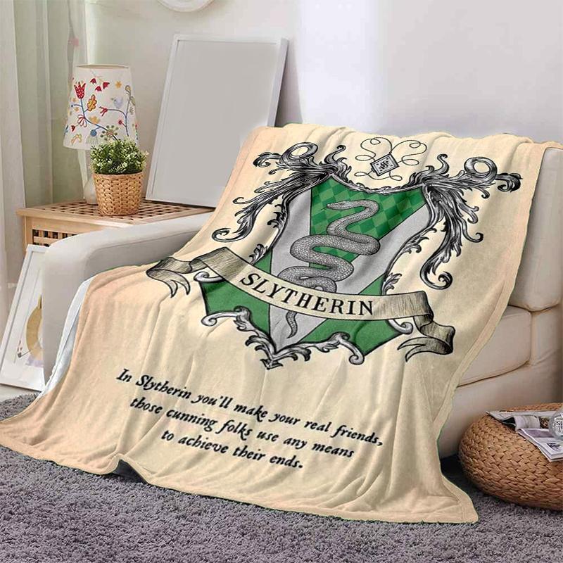 

Slytherin Crest Poster - Hogwarts House Decor for Fans of Harry PotterPrint Blanket, Soft Blanket For Sofa Office Bed And Travelling Daughte 130cm×150cm（50in×60in）