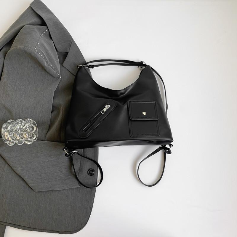 Stylish Pu Leather Tote Bag For Women 2024 Trendy Commuter Shoulder Bag