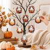 8 Stück Kürbis Halloween Geist Anhänger Ahornblatt Geist Hängende Ornamente Thanksgiving