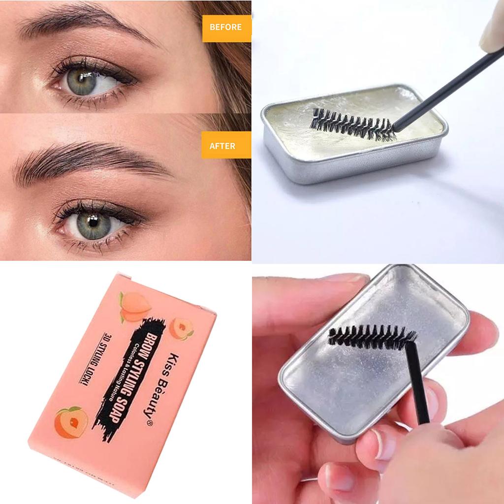 KissBeauty Fresh Peach  Eyebrow Colorless Transparent Persistent Natural Eyebrow Shape