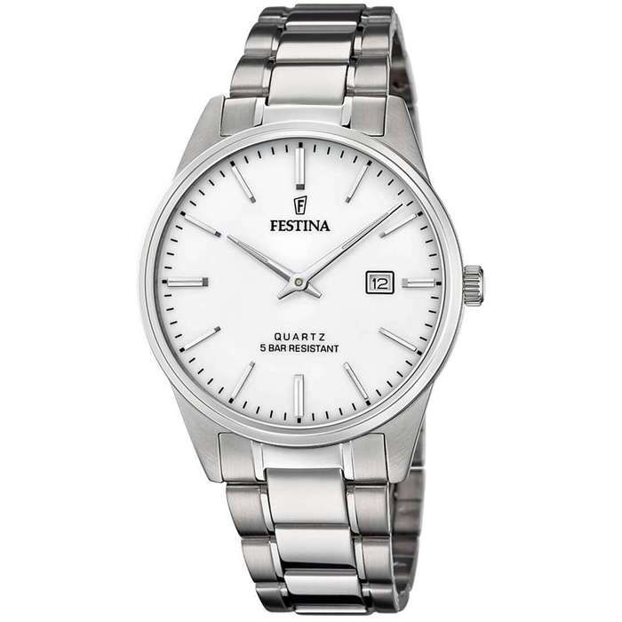 Montre - Festina - F20511-2 - Acier inoxydable - Étanchéité 5 ATM - Analogique