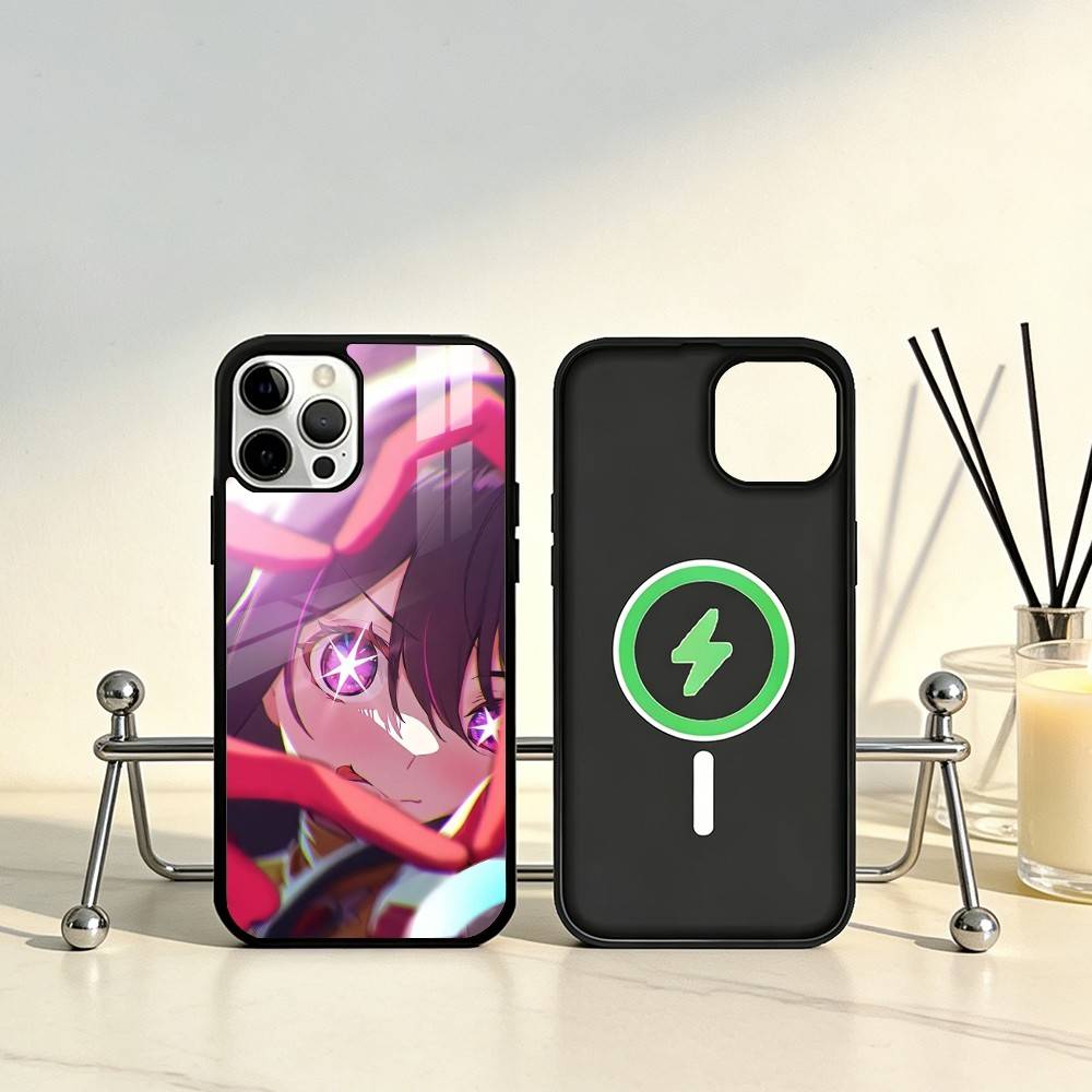 Oshi NO-KO Handyhülle Für iPhone17,16,15,14,13,12,11 Plus,Pro Max Magnetisch Für Magsafe Kabelloses Laden