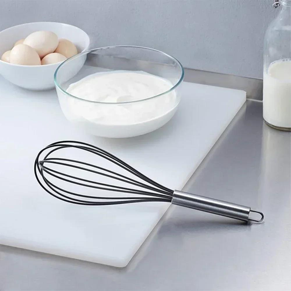 10-inch Egg Beater Stainless Whisk Kitchen Wire Balloon Whisk Milk egg cooker Egg Mixing Mixer Tools kitchen gadgets 6