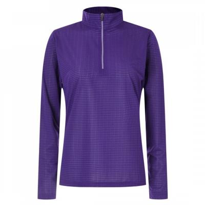 Shop   Women S Breathable Half Zip Long Sleeve Hiking Purple Iu wSh 20576 Purple