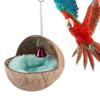 Kokosnuss Vogelnest Papagei Hängendes Kokosnuss Haus Mit Warmem Polster Vogelkäfig Zubehör Für Papagei Wellensittich Kanarienvogel Reptil Haubenhalsband Hamster