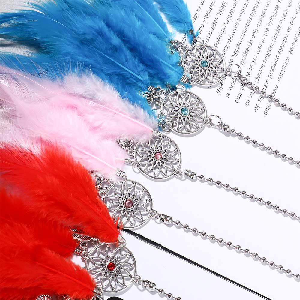 Wall Hanging Car Ornament Handmade Car Pendant Wind Chimes Feather Dreamcatcher Dream Catcher