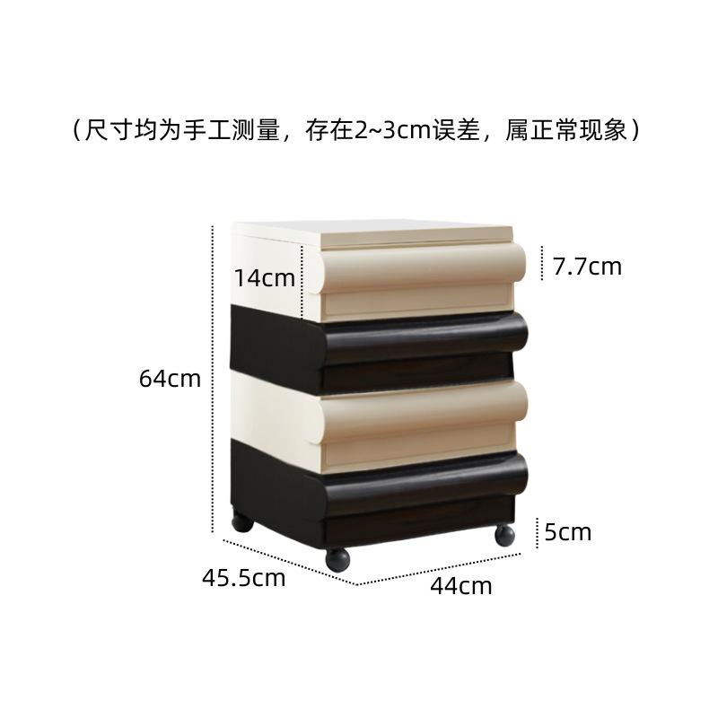 Nordic Style Multi-Drawer Storage Cabinet Mobile Bedside Shelf with Drawers Living Room Organizer for Table