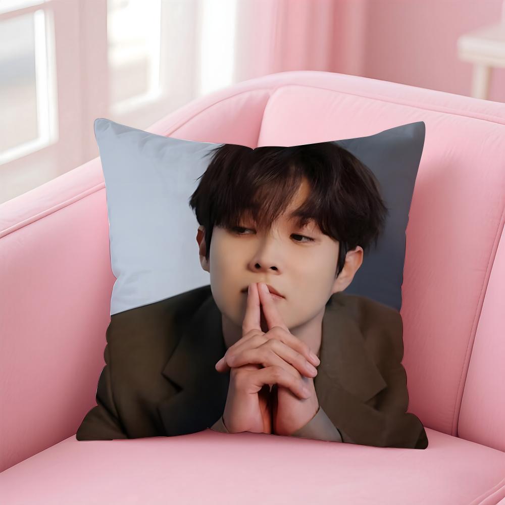 Talented Korean Actor CChoi Wooshik Cushion Cover Pillowcase Short Plush Invisible Zipper Room Sofa Cushion Cover