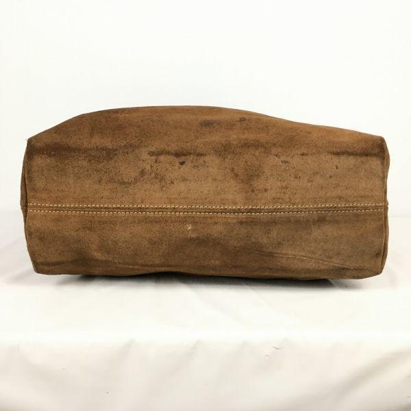 URSULA CONZEN Made in Italy Nubukleder Schultertasche Braun(GEBRAUCHT)