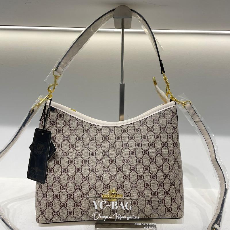 Retro Printed Women's Tote Bag New Shoulder Underarm Crossbody High-end Handbag Bag Versatile