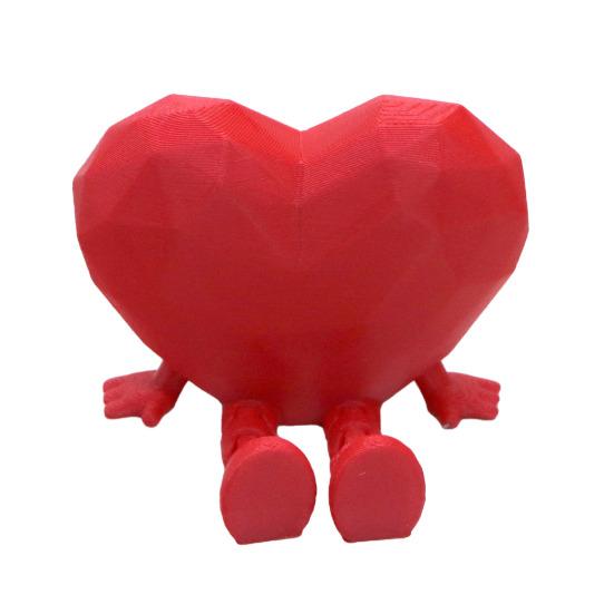 Ozdoba Siedzące Serce Urocza Figurka Serca z Ruchomymi Nóżkami Domowe Biuro Półka na Biurko Statuetka Serce Miłości Prezent dla Zakochanych Przyjaciół