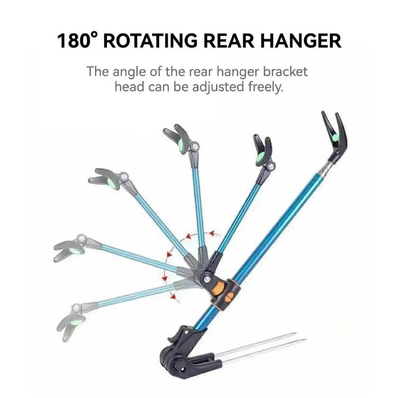 Super Hard Thickened Fishing Rod Holder Adjustable Extended Ground Plug Stable for Long Time Fishing Sessions