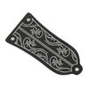 Truss Rod Cover with Screws Pattern Decoration Metal Cover Plate Replacement Guitar Accessories
